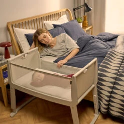 SnuzPod Studio Bedside Crib Bundle | Oslo -Beautiful Bambino 03. Studio Oslo LifestyleBaby