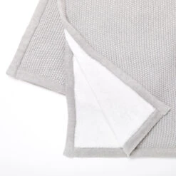 The Little Green Sheep Organic Knitted Fleece Baby Blanket - Dove 13 The Little Green Sheep Organic Knitted Fleece Baby Blanket - Dove -Beautiful Bambino 05 fleece dove