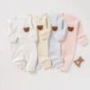 Cozy Crew Club Bear Romper Ribbed 1 Cozy Crew Club Bear Romper Ribbed -Beautiful Bambino 0b57a99dbd9552bc03022d331a81afc1