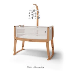 SnuzPod Studio Bedside Crib - Stockholm -Beautiful Bambino 10.Studio Stockholm NaturalMobile