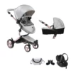 Mima Xari Pushchair & Car Seat Bundle | Argento On Rose Gold