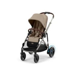 Cybex E-Gazelle S Double Pushchair - Almond Beige | Taupe -Beautiful Bambino 1 796eb4e8 1de9 4ebc bbc7 2b6b9a1fcb6b 1