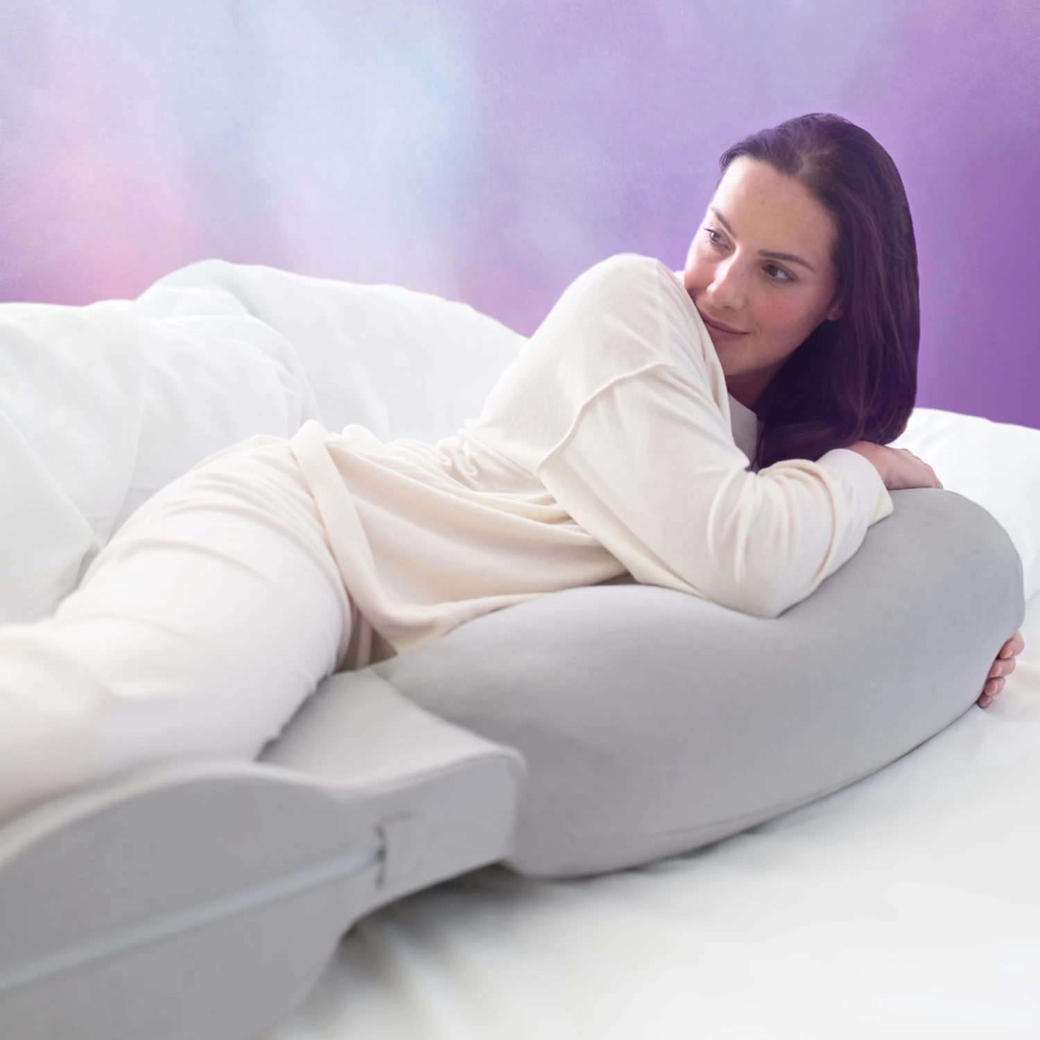 SnuzCurve Pregnancy Pillow - Grey 4 SnuzCurve Pregnancy Pillow - Grey - Image 2