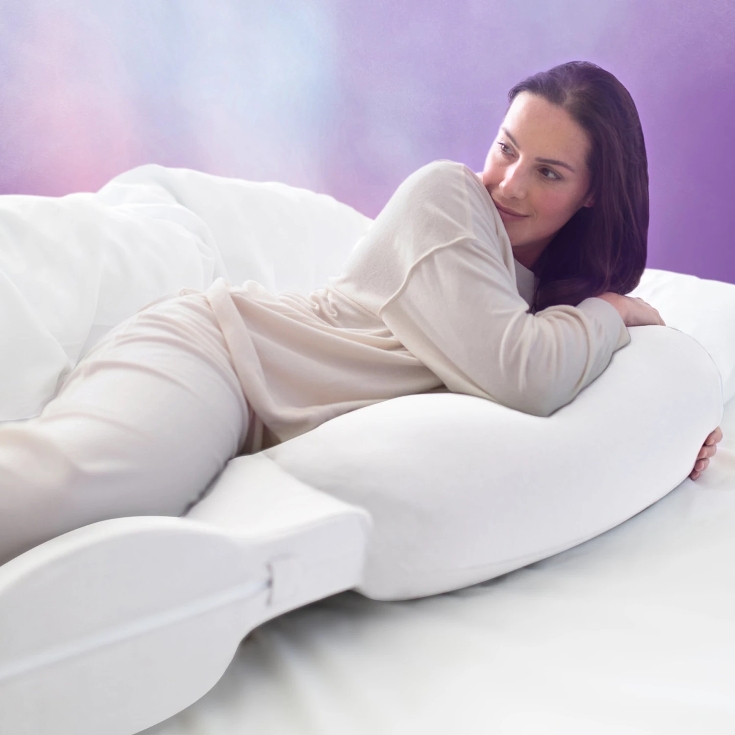 SnuzCurve Pregnancy Pillow - White 4 SnuzCurve Pregnancy Pillow - White - Image 2
