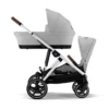 Cybex Gazelle S Double Pushchair (2023) - Lava Grey - Silver 2 Cybex Gazelle S Double Pushchair (2023) - Lava Grey - Silver -Beautiful Bambino 1 db188be5 b088 4045 9c1e bb79c5185f6f