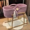 Crochet Moses Basket - Lilac Pink -Beautiful Bambino 20240320 161250