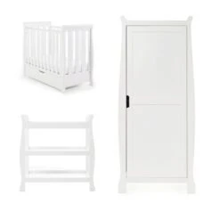 Obaby Stamford Space Saver 3 Piece Room Set | White 11 Obaby Stamford Space Saver 3 Piece Room Set | White -Beautiful Bambino 20OB1502B3 01s