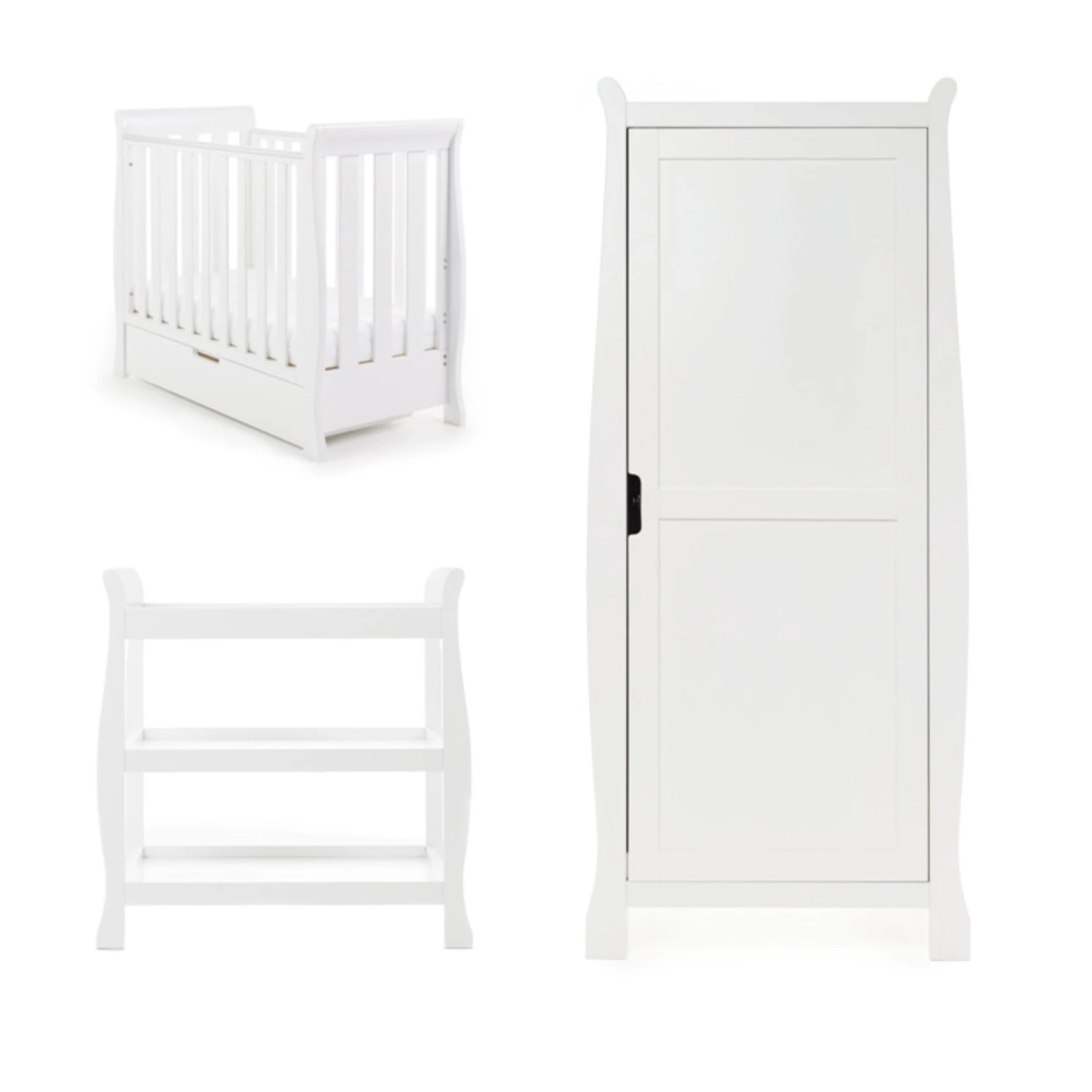 Obaby Stamford Space Saver 3 Piece Room Set | White 7 Obaby Stamford Space Saver 3 Piece Room Set | White - Image 5