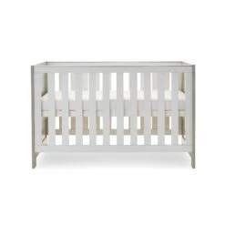 Obaby Nika Cot Bed - Grey Wash & White -Beautiful Bambino 21OB1004D3 11