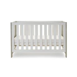 Obaby Nika Cot Bed - Grey Wash & White -Beautiful Bambino 21OB1004D3 12