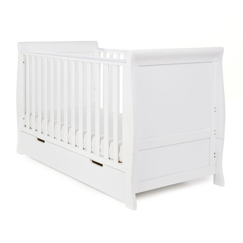 Obaby Stamford Classic Cot Bed - White 4 Obaby Stamford Classic Cot Bed - White - Image 2