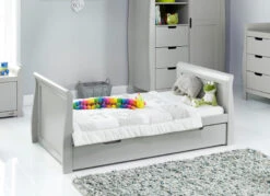 Obaby Stamford Classic Cot Bed - Warm Grey -Beautiful Bambino 21OB2512 02