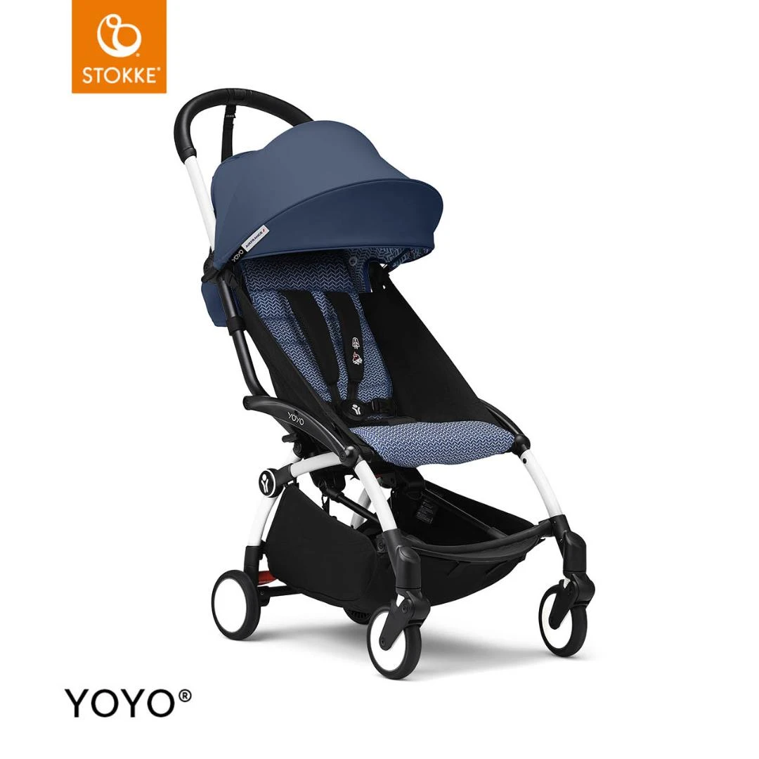 Stokke YOYO³ Stroller From Newborn To Toddler | Air France Blue 18 Stokke YOYO³ Stroller From Newborn To Toddler | Air France Blue - Image 16