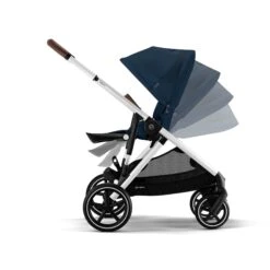Cybex Gazelle S Twin Pushchair (2023) - Ocean Blue - Silver -Beautiful Bambino 2 65dca696 34d9 4841 a864 db028501fcff
