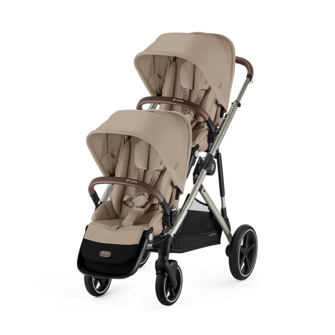Cybex Gazelle S Twin Pushchair(2023) - Almond Beige | Taupe 6 Cybex Gazelle S Twin Pushchair(2023) - Almond Beige | Taupe - Image 4