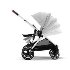 Cybex Gazelle S Twin Pushchair (2023) - Lava Grey - Silver -Beautiful Bambino 2 a026af47 fbd7 47a4 943f 907603e970e0 2