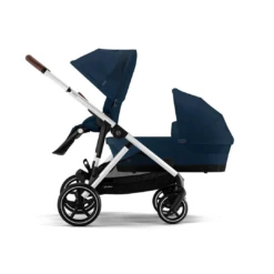 Cybex Gazelle S Twin Pushchair (2023) - Ocean Blue - Silver -Beautiful Bambino 2 d0cf8fa9 77dc 403a ba86 4df5f7f1c2f4