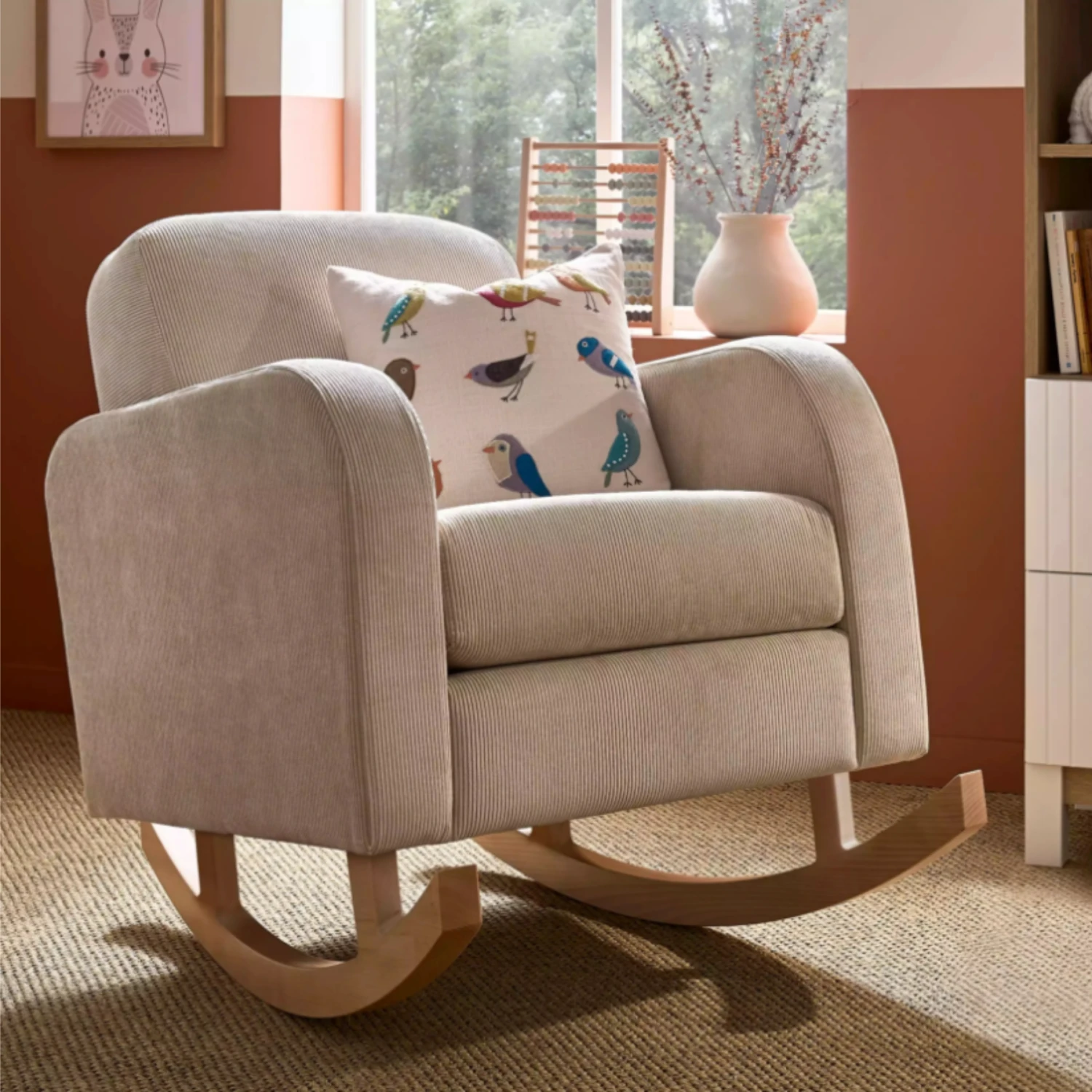 CuddleCo Etta Nursing Chair - Sand 4 CuddleCo Etta Nursing Chair - Sand - Image 2