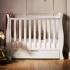 Obaby Stamford Space Saver Cot - White -Beautiful Bambino 2 e56156d1 027e 4f55 9754 986386c372e0