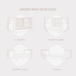 SnuzKot Skandi Cot Bed - The Natural Edit Oak 13 SnuzKot Skandi Cot Bed - The Natural Edit Oak -Beautiful Bambino 3.NaturalEditKotTransition