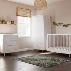 SnuzKot Skandi 3 Piece Nursery Furniture Set - White 12 SnuzKot Skandi 3 Piece Nursery Furniture Set - White -Beautiful Bambino 3381 main