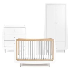 SnuzKot Skandi 3 Piece Nursery Furniture Set - Grey