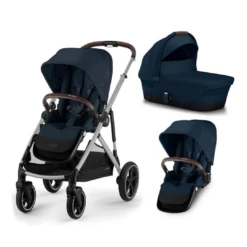 Cybex Gazelle S Twin Pushchair (2023) - Ocean Blue - Silver -Beautiful Bambino 3 0fa679c5 ef95 4221 9f6f 68d9a557ee7e
