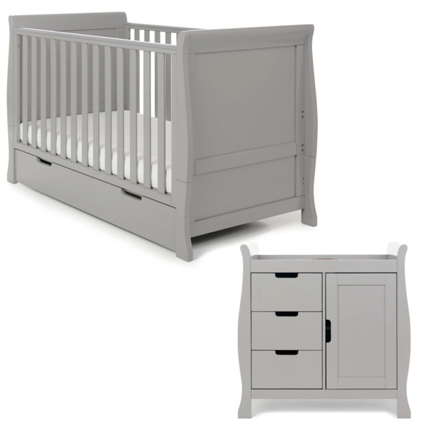Obaby Stamford Classic 2 Piece Room Set | Warm Grey 6 Obaby Stamford Classic 2 Piece Room Set | Warm Grey - Image 4