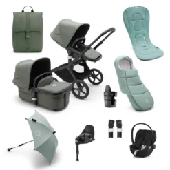 Bugaboo Fox 5 Ultimate Cybex Cloud T Bundle - Forest Green