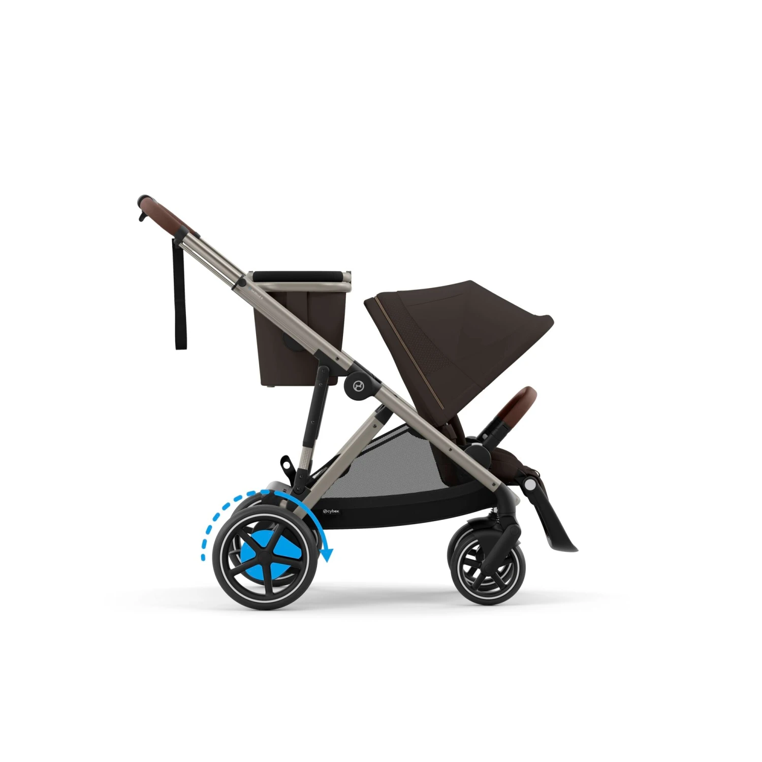 Cybex E-Gazelle S Pushchair | Chocolate Brown 5 Cybex E-Gazelle S Pushchair | Chocolate Brown - Image 3
