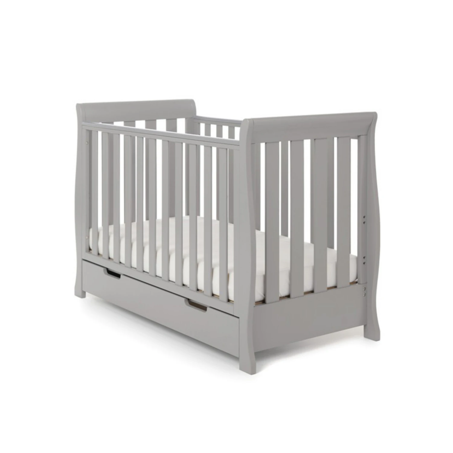 Obaby Stamford Mini Cot Bed - Warm Grey 4 Obaby Stamford Mini Cot Bed - Warm Grey - Image 2