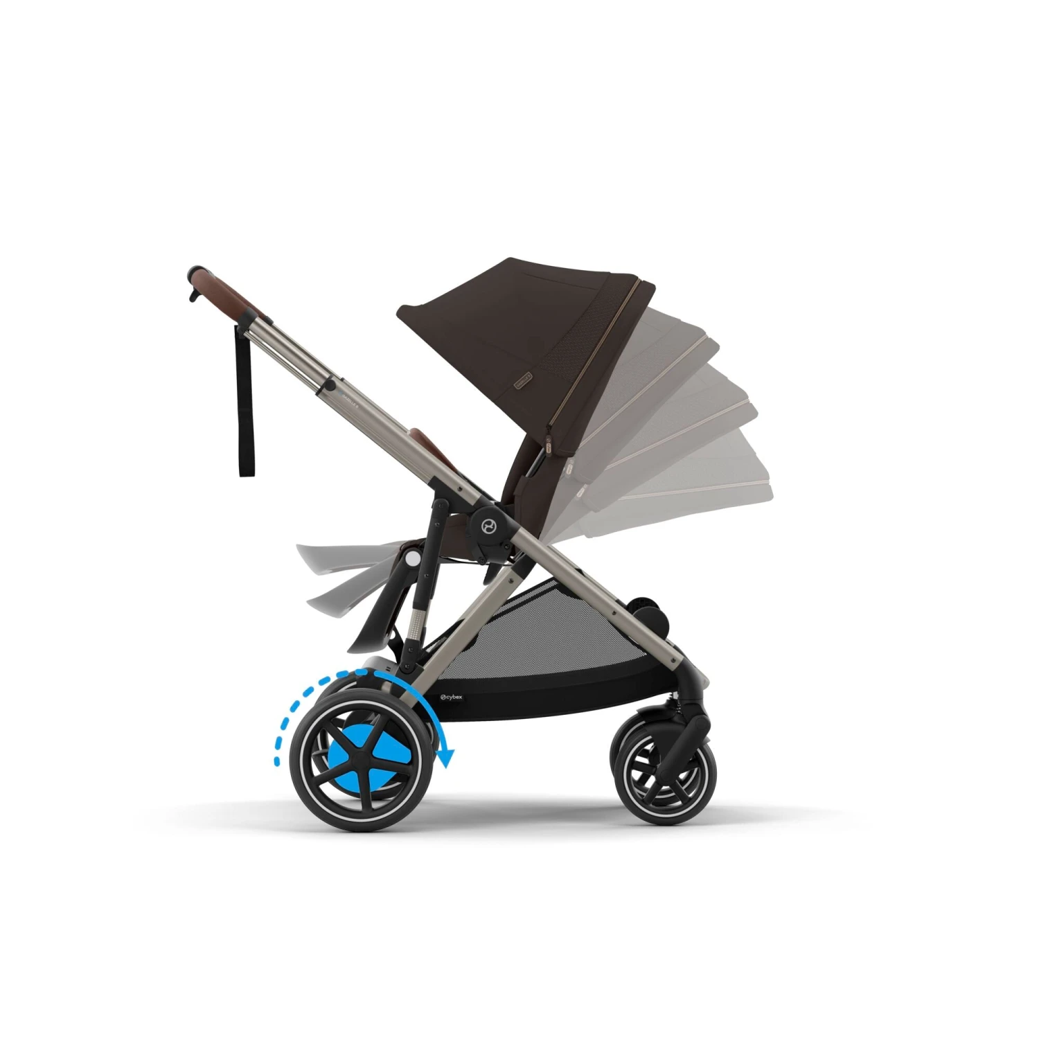Cybex E-Gazelle S Pushchair | Chocolate Brown 7 Cybex E-Gazelle S Pushchair | Chocolate Brown - Image 5