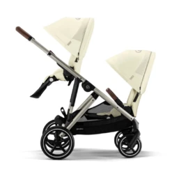 Cybex Gazelle S Double Pushchair (2023) - Seashell Beige - Taupe -Beautiful Bambino 6 2e3eb942 009d 4c79 af4b e0d3b7feebef