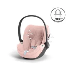Cybex Cloud T I-Size Car Seat Plus - Peach Pink -Beautiful Bambino 6 402cd6c1 fc33 4504 95f3 8ecac44601b0