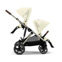 Cybex Gazelle S Double Pushchair (2023) - Seashell Beige - Taupe -Beautiful Bambino 8 4164d7b5 5fbe 47da aaa1 0081cf3b7568