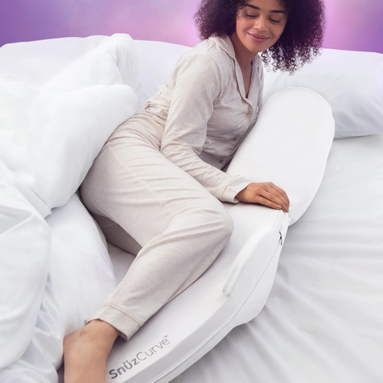 SnuzCurve Pregnancy Pillow - White 7 SnuzCurve Pregnancy Pillow - White - Image 5