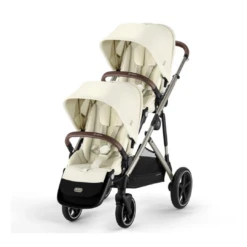 Cybex Gazelle S Double Pushchair (2023) - Seashell Beige - Taupe -Beautiful Bambino 9 9fb4942a 6fb6 4558 8306 7e714c7e4fbe