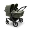 Bugaboo Donkey 5 Twin Pushchair - Black/Forest Green