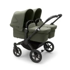 Bugaboo Donkey 5 Twin Pushchair - Black/Forest Green