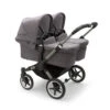 Bugaboo Donkey 5 Twin Pushchair - Graphite/Grey Melange -Beautiful Bambino BB Donkeytwin5