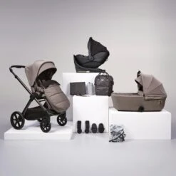 Bababing Raffi 12 Piece Travel System Bundle | Minky