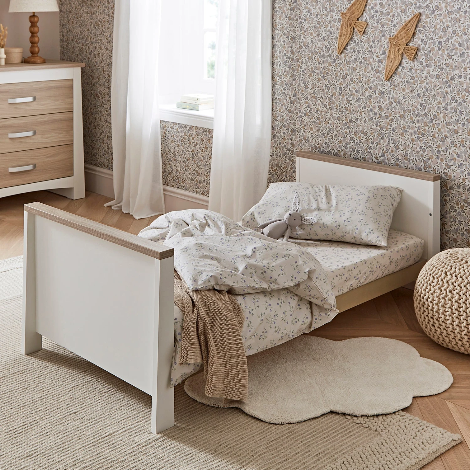 CuddleCo Ada 2 Piece Nursery Furniture Set - White & Ash 12 CuddleCo Ada 2 Piece Nursery Furniture Set - White & Ash - Image 10