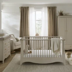 CuddleCo Clara 3 Piece Nursery Room Set - Cashmere/Ash