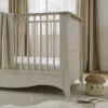CuddleCo Clara Cot Bed - Cashmere/Ash 2 CuddleCo Clara Cot Bed - Cashmere/Ash -Beautiful Bambino CC Clara Cashmere 1600x1600 L Cotbed Detail A