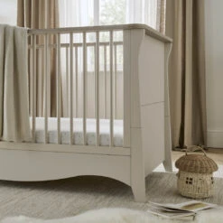 CuddleCo Clara 2 Piece Nursery Room Set - Cashmere/Ash 31 CuddleCo Clara 2 Piece Nursery Room Set - Cashmere/Ash -Beautiful Bambino CC Clara Cashmere 1600x1600 L Cotbed Detail A 46eed39c d25c 4592 a5ae d2c717eed1fb
