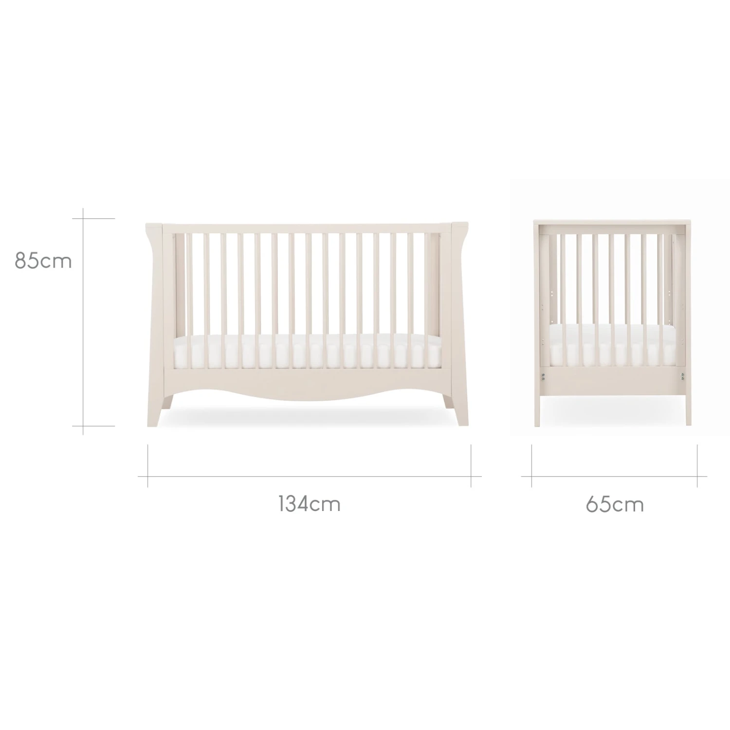 CuddleCo Clara Mini Cot Bed | Cashmere 8 CuddleCo Clara Mini Cot Bed | Cashmere - Image 6