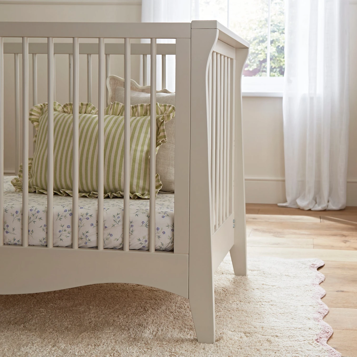CuddleCo Clara Mini Cot Bed | Cashmere 6 CuddleCo Clara Mini Cot Bed | Cashmere - Image 4
