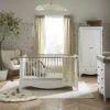 CuddleCo Clara 3 Piece Nursery Room Set - White/Driftwood Ash