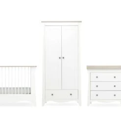 CuddleCo Clara 3 Piece Nursery Room Set - White/Driftwood Ash 19 CuddleCo Clara 3 Piece Nursery Room Set - White/Driftwood Ash -Beautiful Bambino CC Clara W A 1600x1600 3pc 2