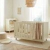 CuddleCo Harper Cot Bed | Cream & Ash